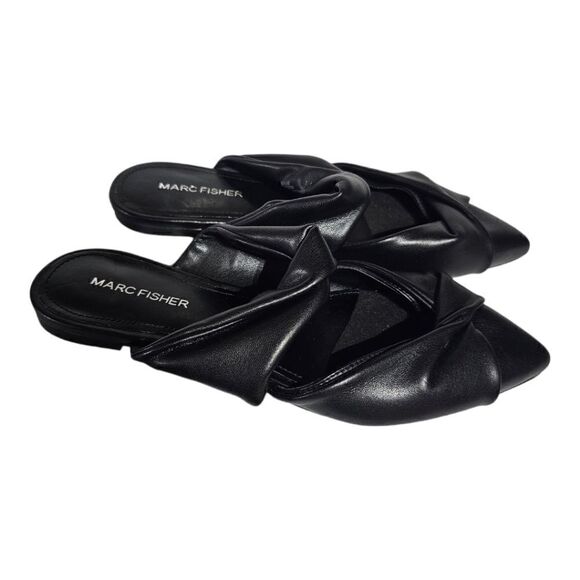 MARC FISHER "Satera" Black Mules - Size 6 1/2 - Picture 1 of 7